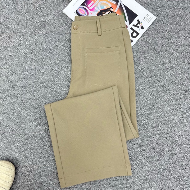 浩彤H8611秋款高级感小众调性时髦感复古修饰腿型舒适高腰直筒裤