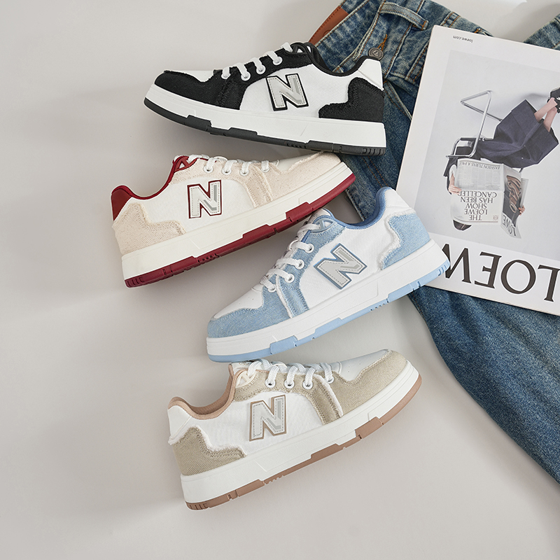 纽巴仑565秋季上新皮面时尚百搭复古男女休闲运动板鞋