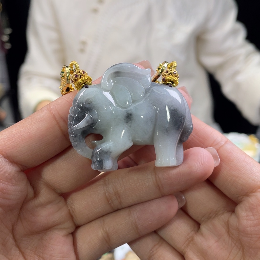 翡翠颈饰未镶嵌代编织