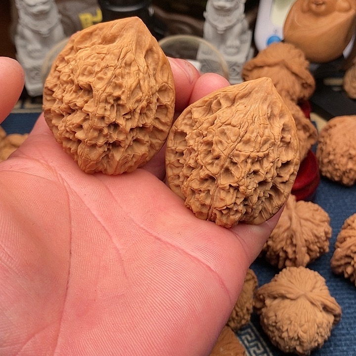 文玩核桃把件官帽44全