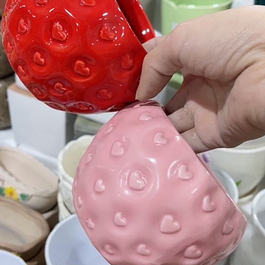 多肉绿植陶瓷花盆9.9包邮，有孔