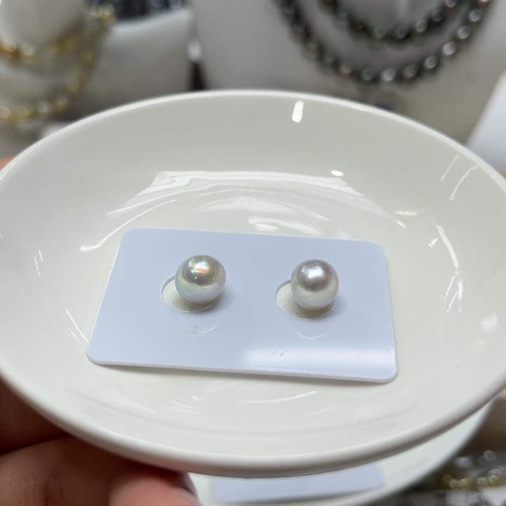 海水珍珠漏真多麻裸珠8-9mm未镶嵌y*u