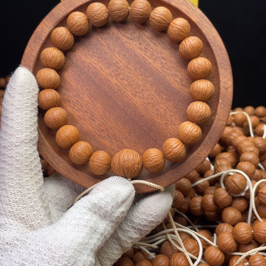 猴头核桃手串凤羽手持13同