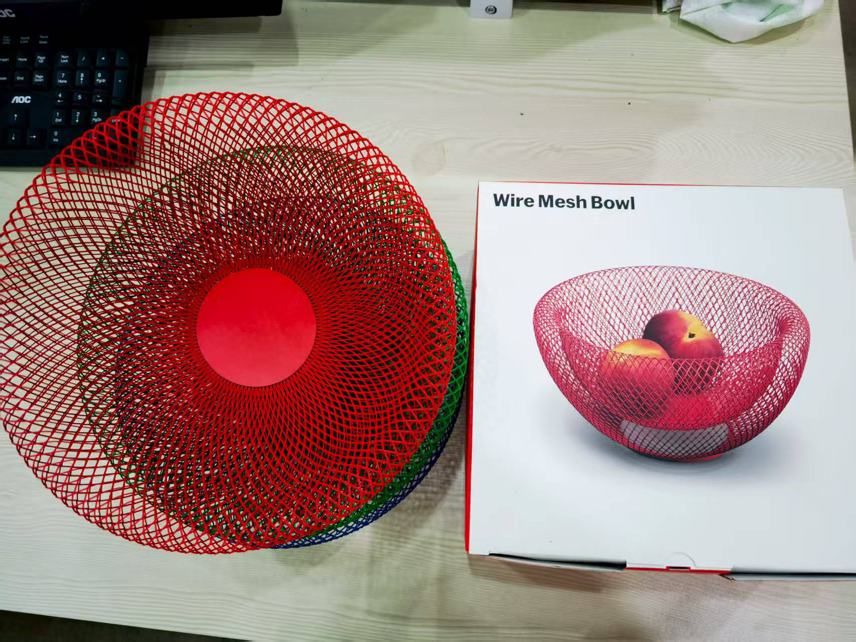 北欧创意双层水果篮零食糖果收纳筐