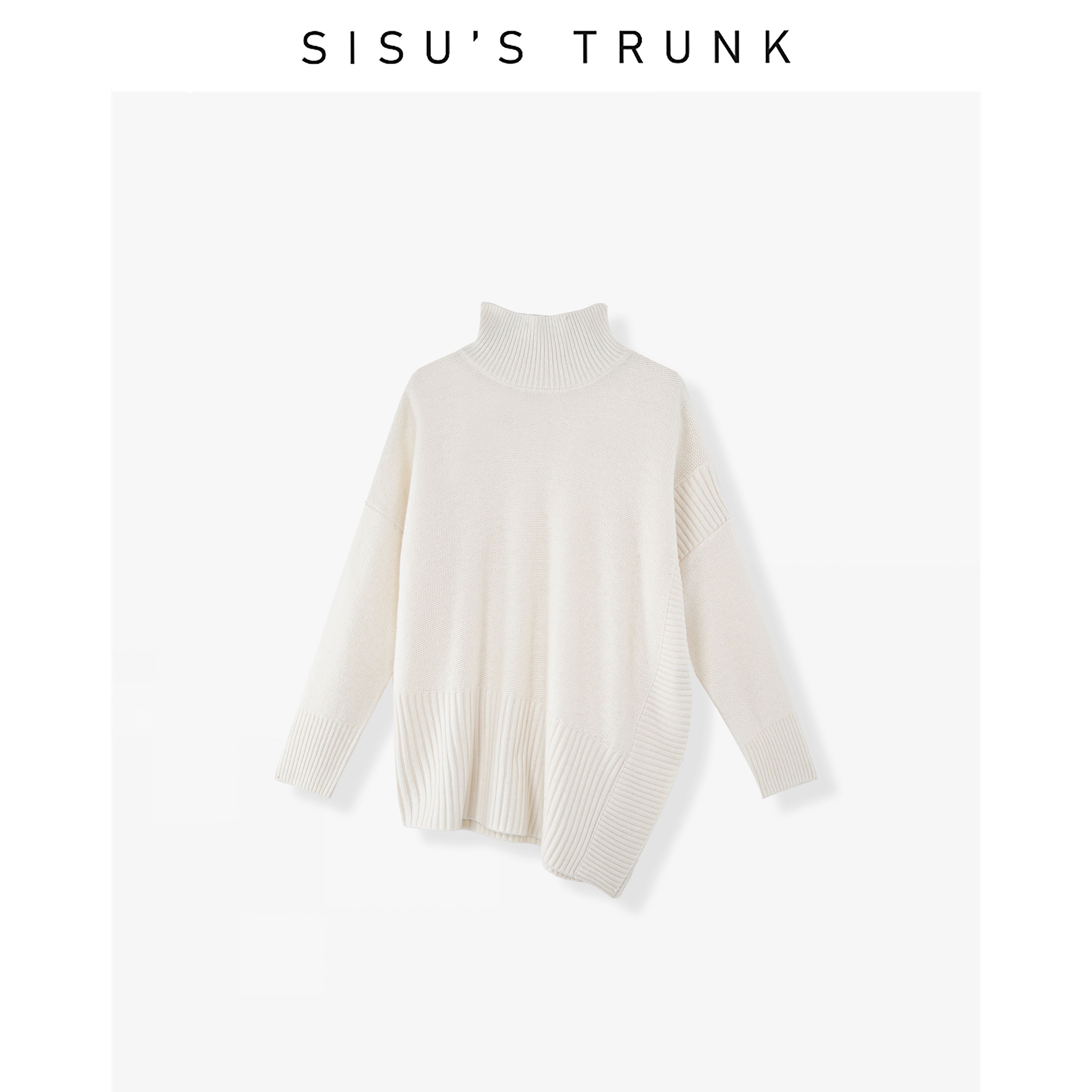SISU【金风叙】【绵羊毛】轻奢设计师款洋气女士针织羊毛毛衣