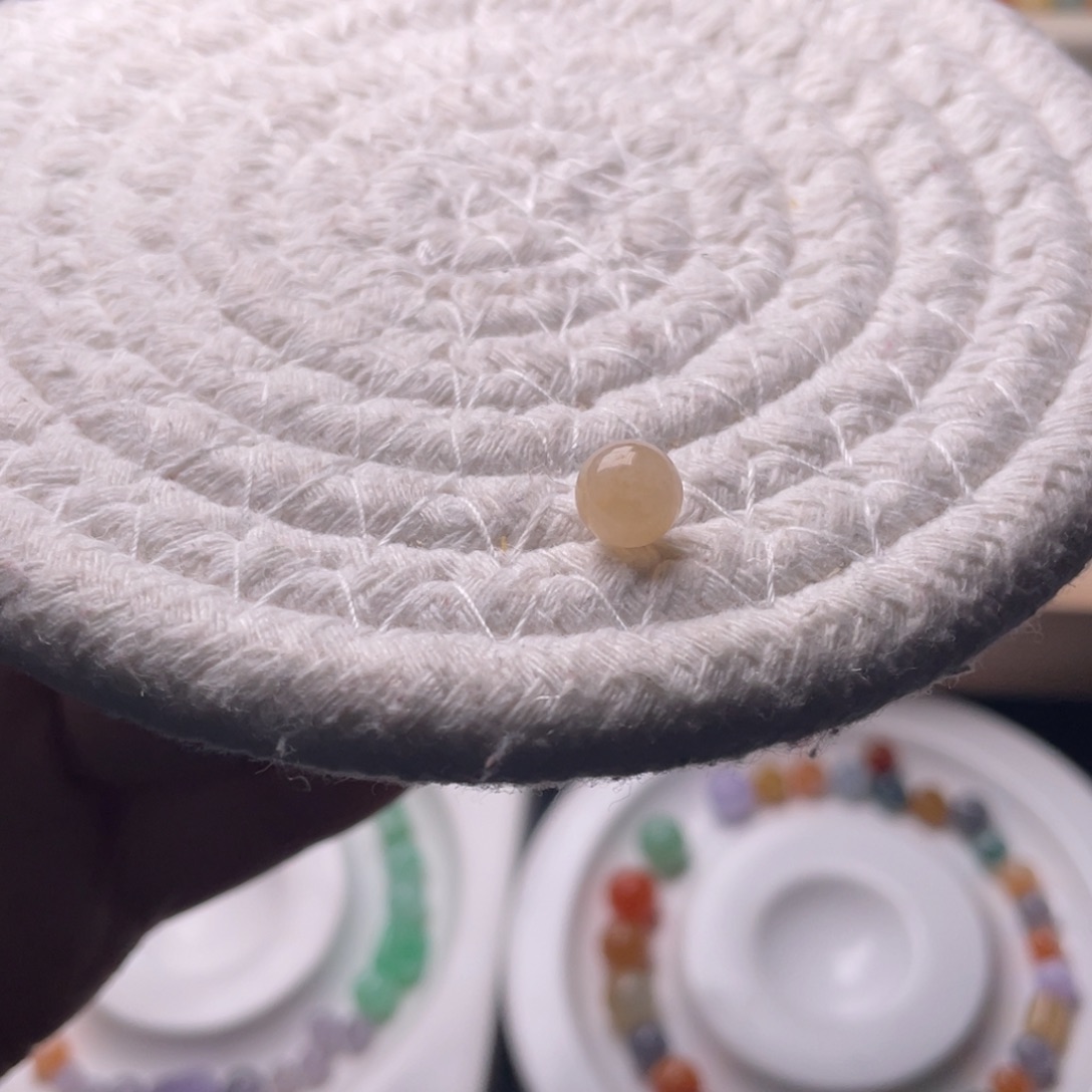 未镶嵌手链翡翠卡7粉橙色