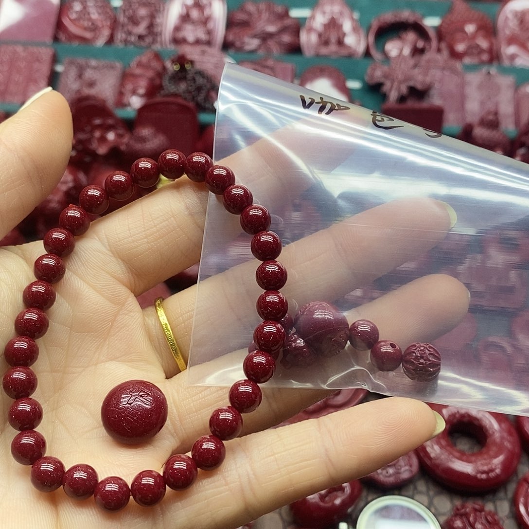 天然辰砂朱砂吊坠