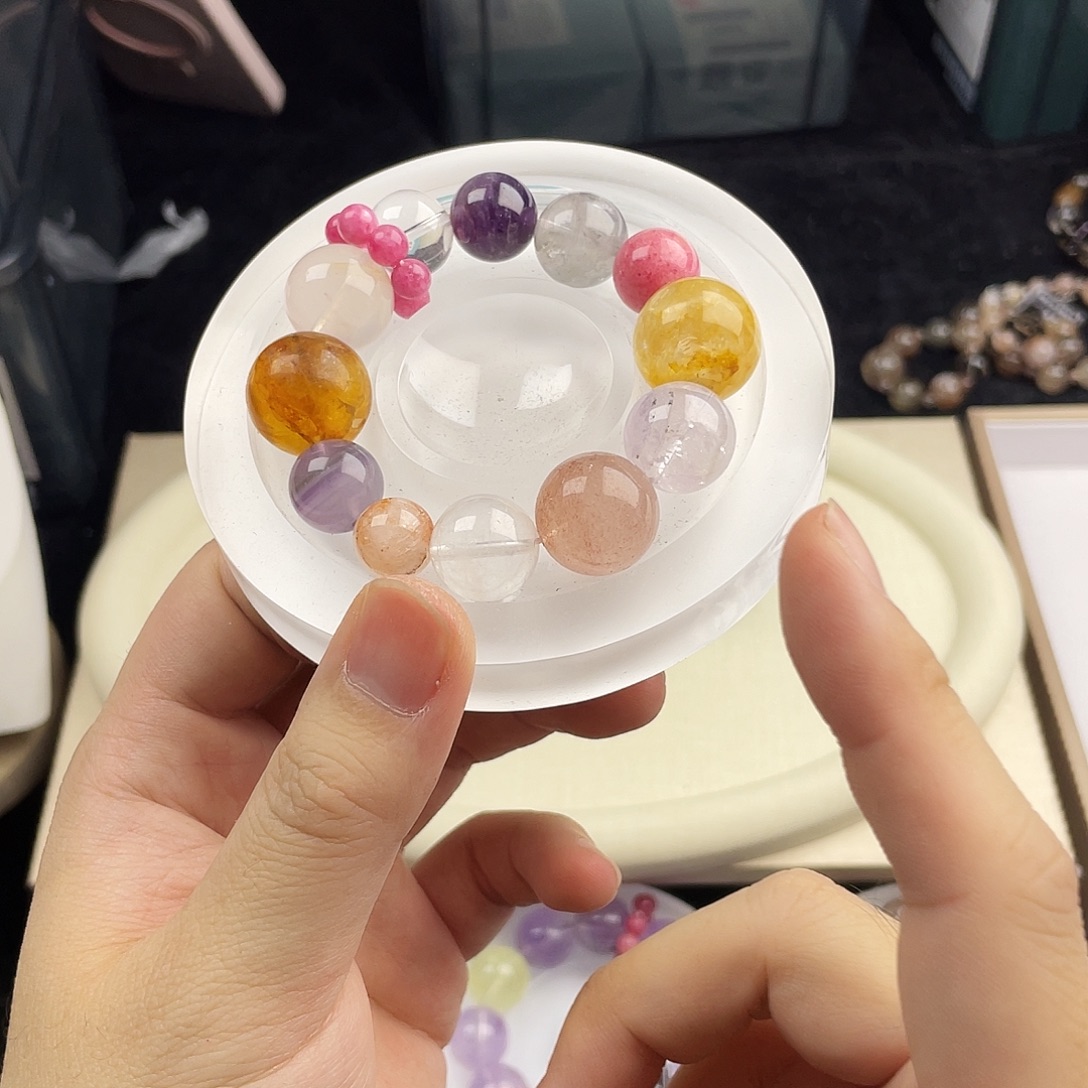 水晶银S925镶嵌手链