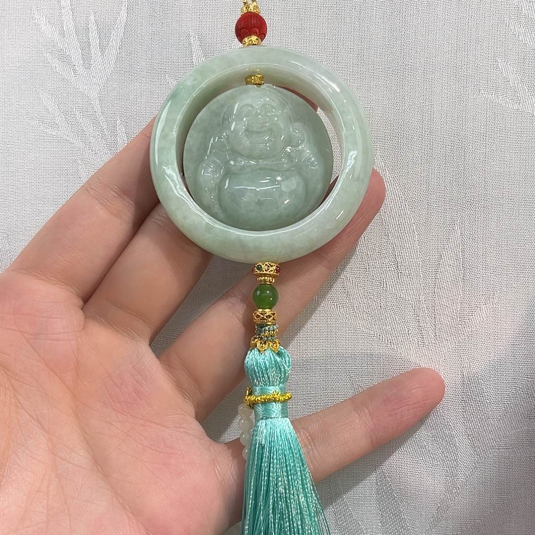 翡翠合金吊坠(赠链)