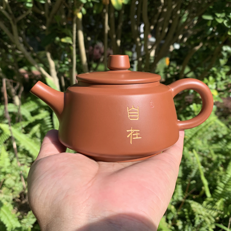 钦州泥兴陶茶壶茶具霸王壶钦州红原矿泥料纯手工制作新中式泡茶壶