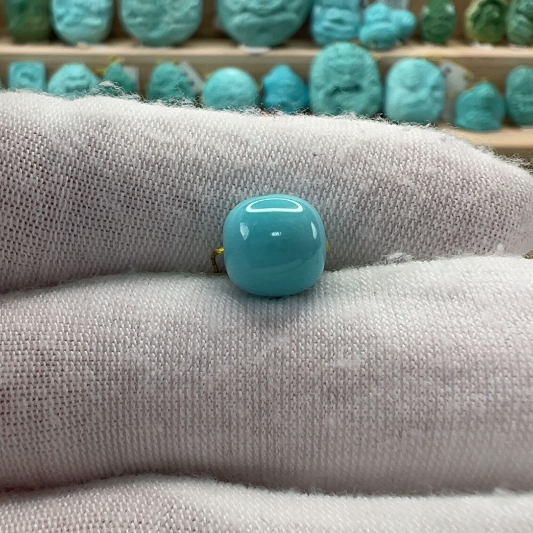 未镶嵌绿松石老型珠8.3x8.2mm