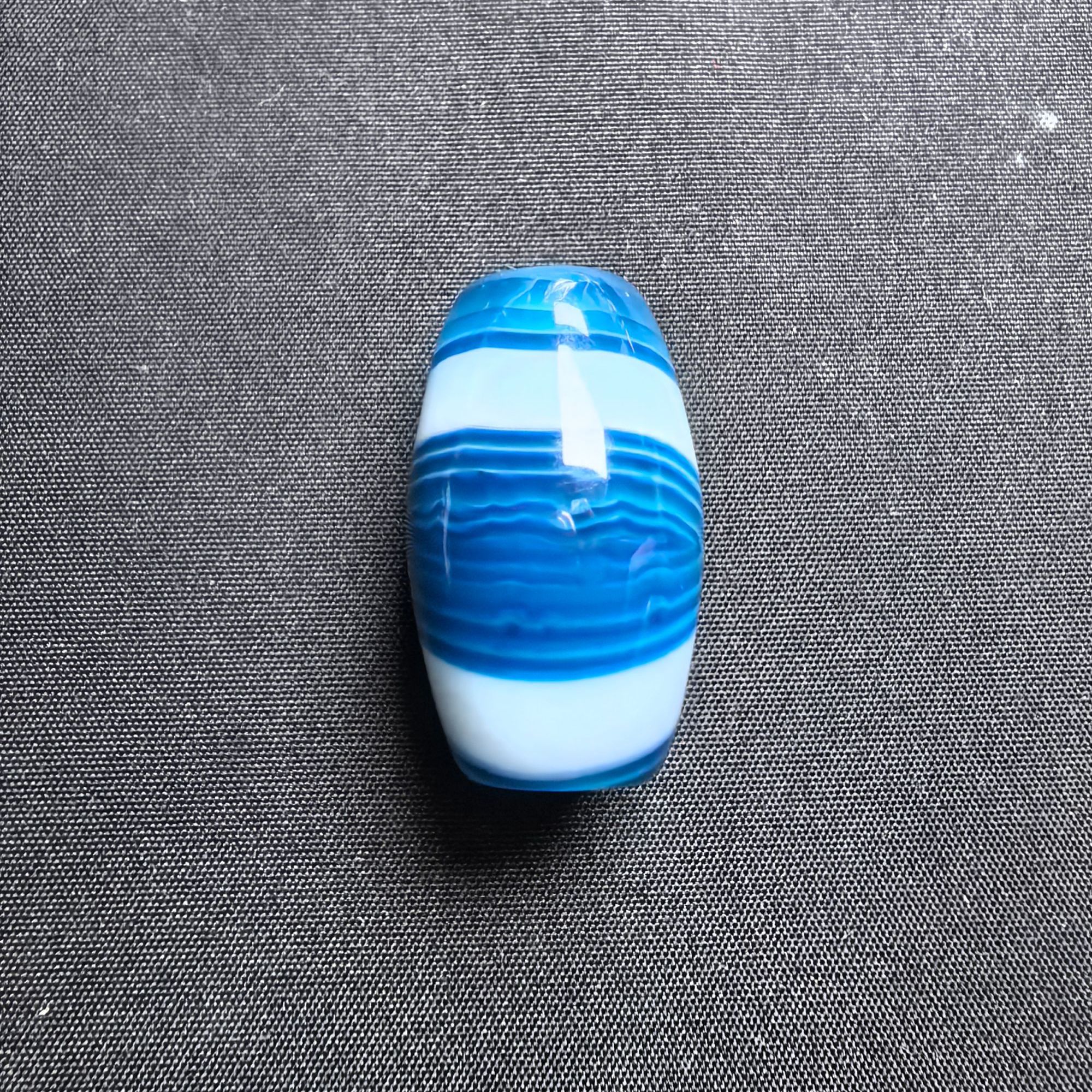 精品缠丝蓝玉髓玛瑙