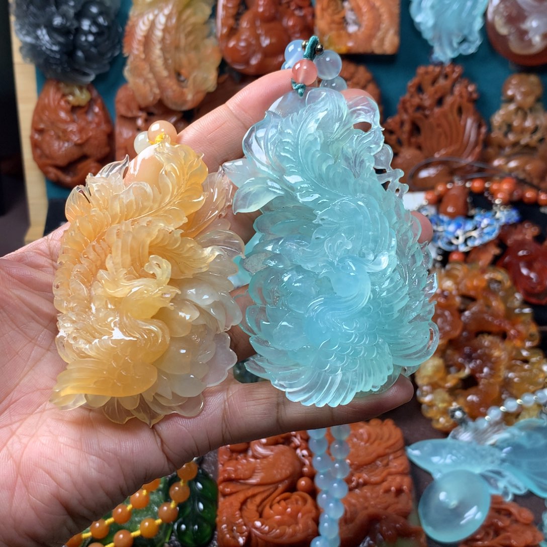 蛇纹石玉挂坠未镶嵌天***故