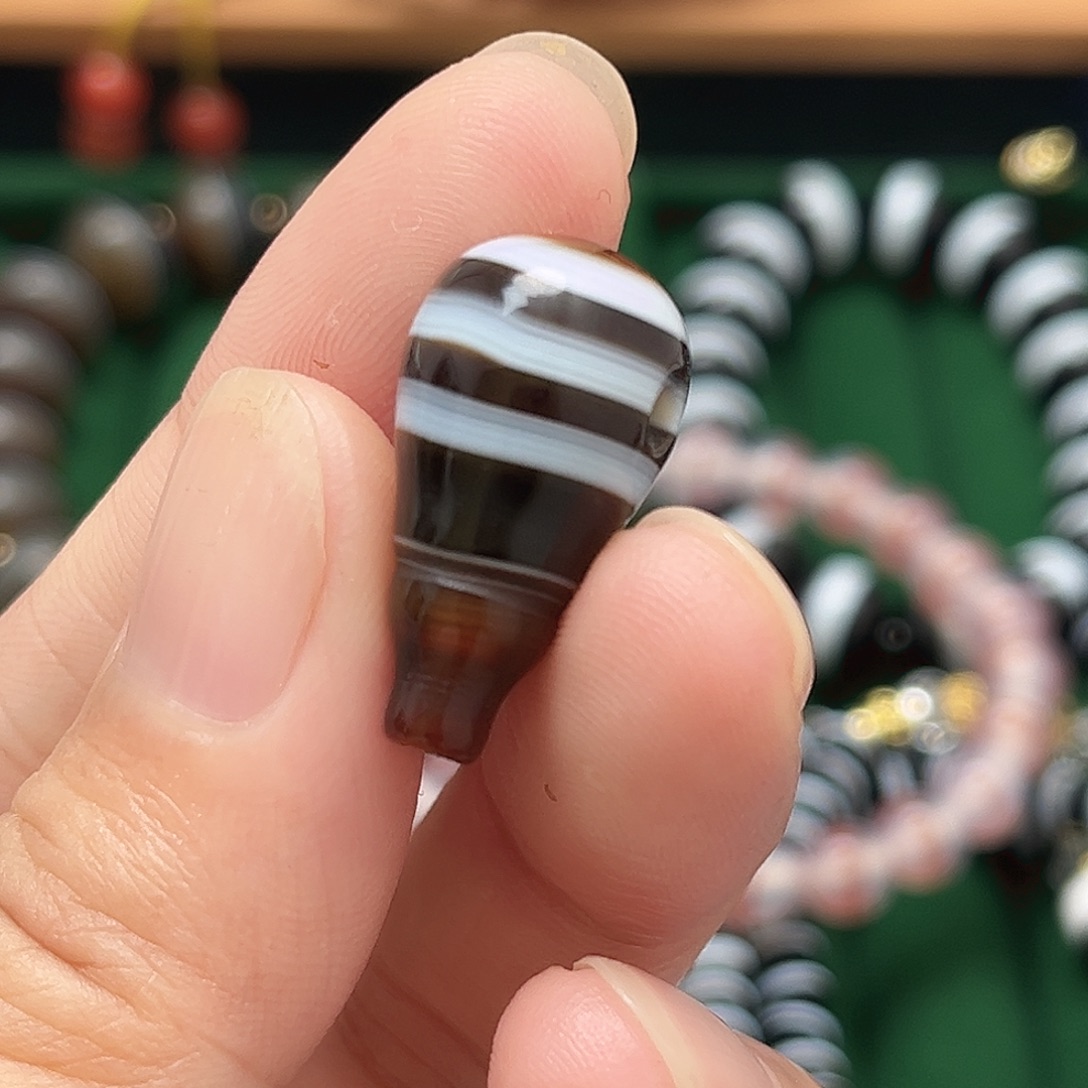 玛瑙/玉髓合金单珠