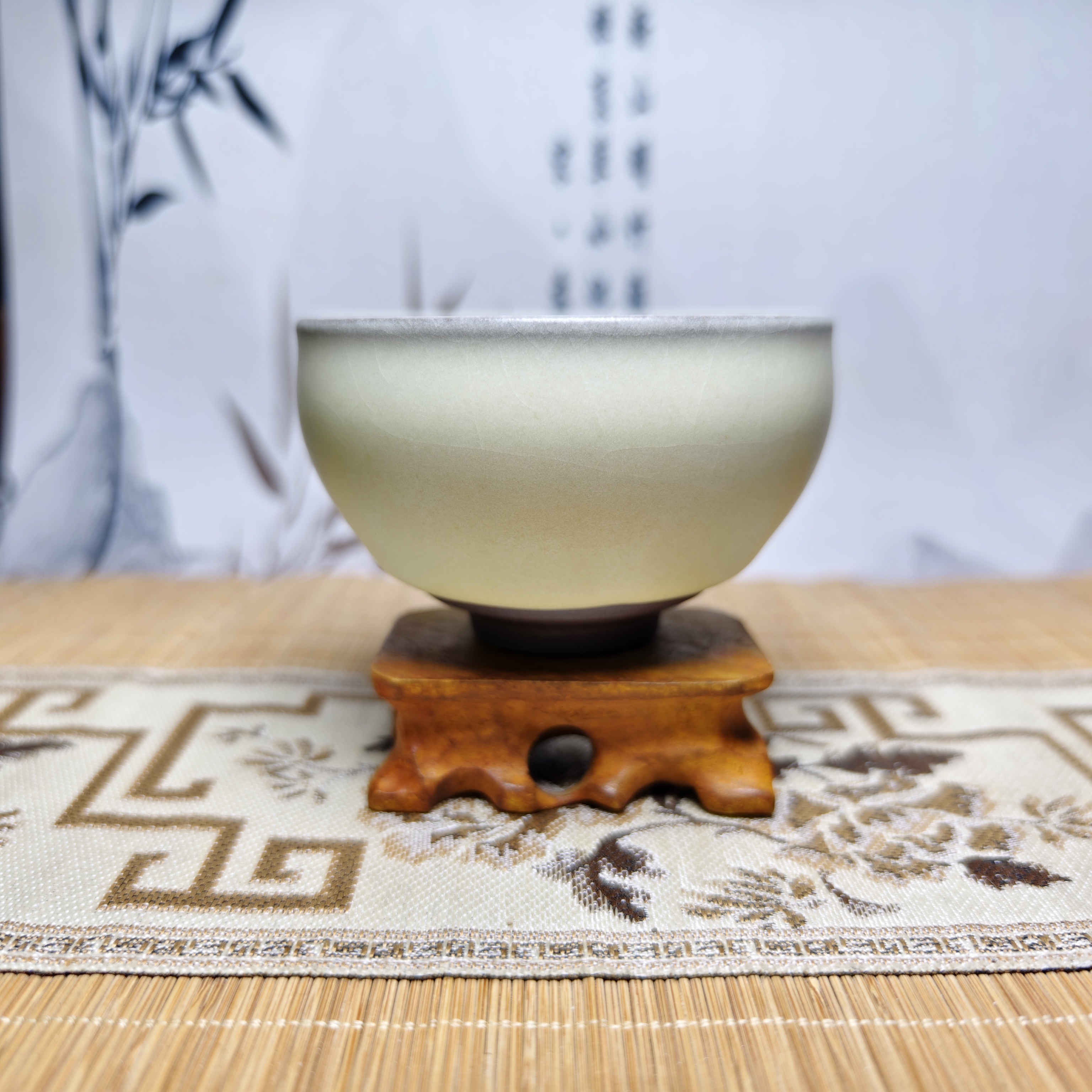 正宗白贝建盏主人杯茶盏单杯茶杯收藏喝茶茶器陶瓷斗笠杯复古盏杯