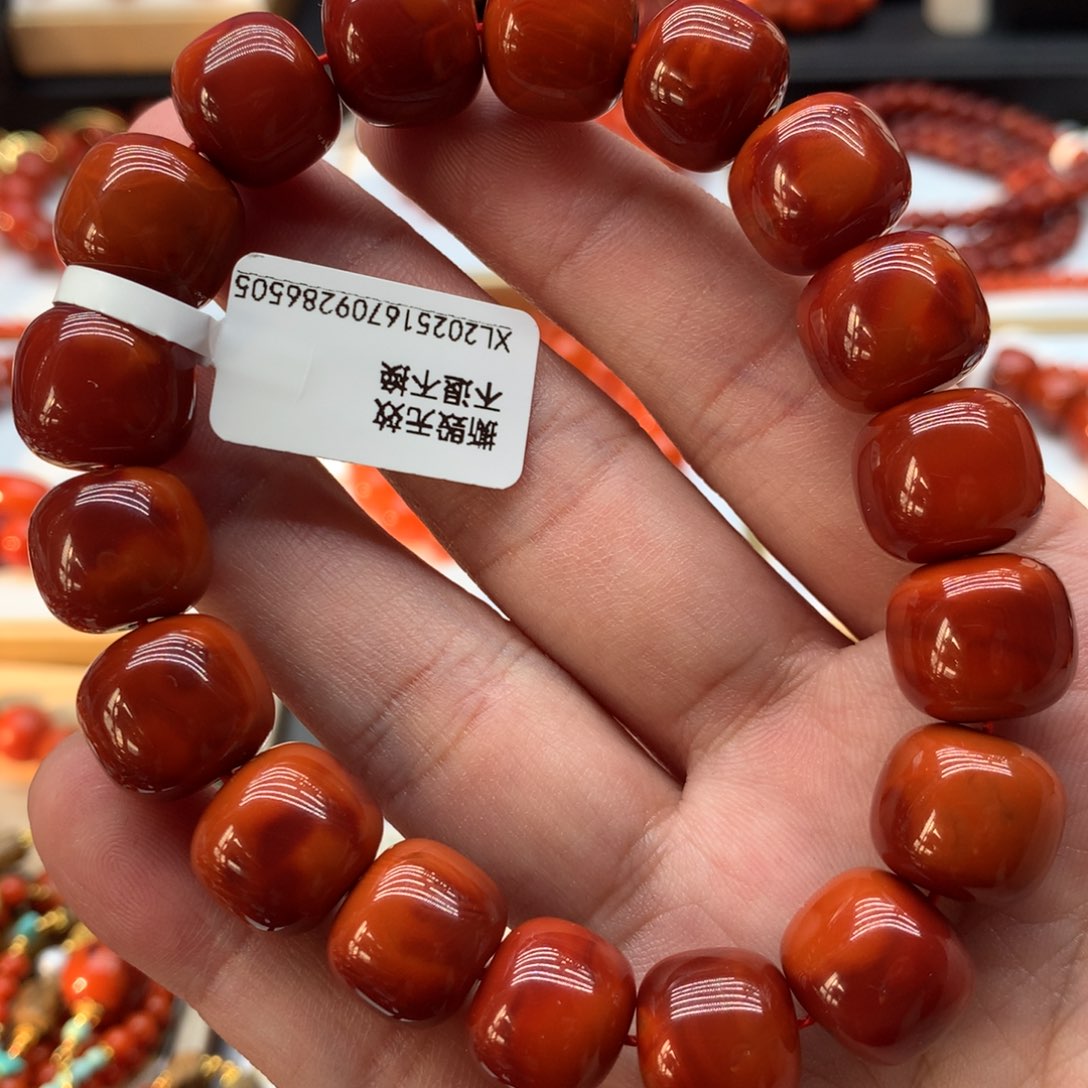 南红玛瑙手链未镶嵌