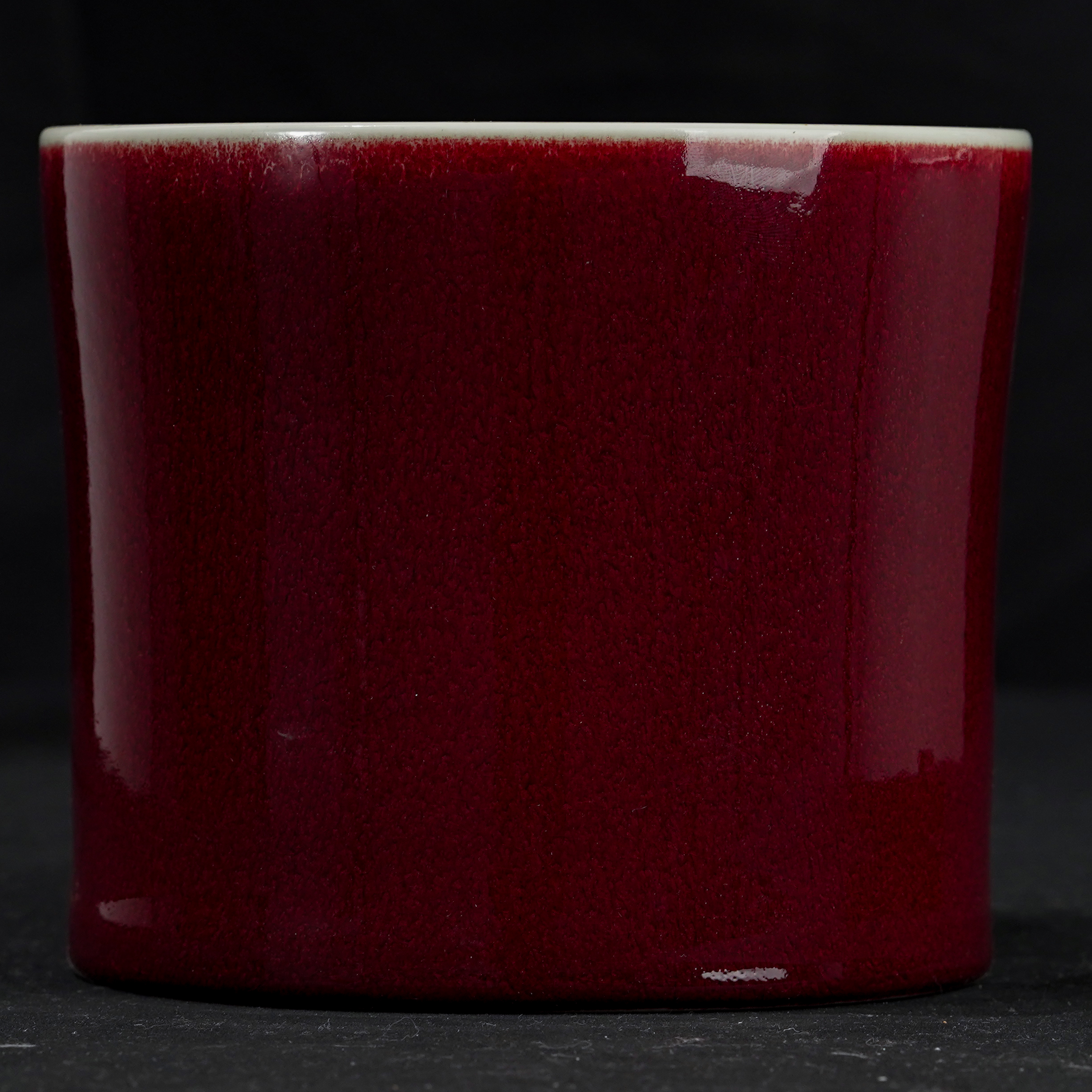 清代早期霁红釉笔海BZYDQ00254