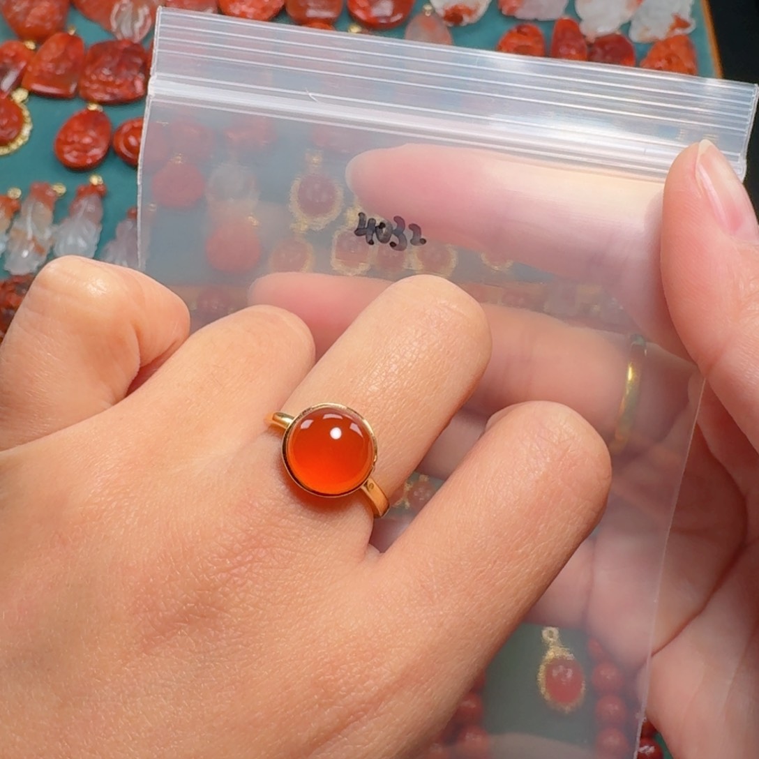 南红玛瑙南红银S925镶嵌