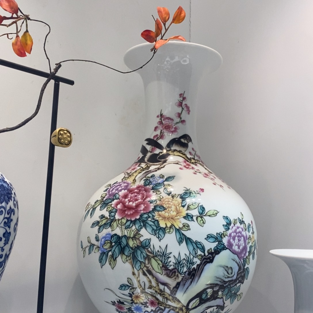 摆件景德镇陶瓷花瓶摆件