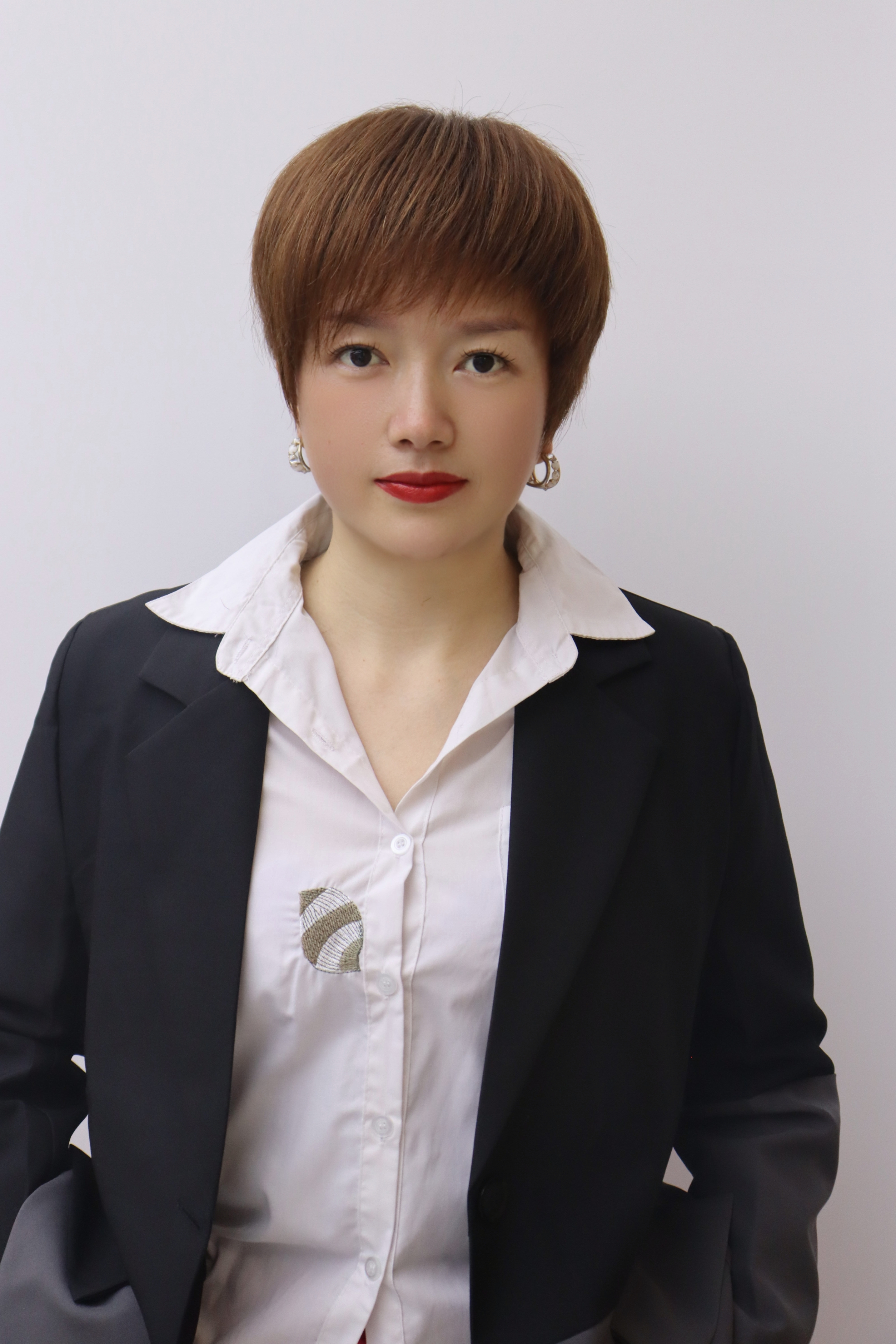 全真发全手工  自然款短发