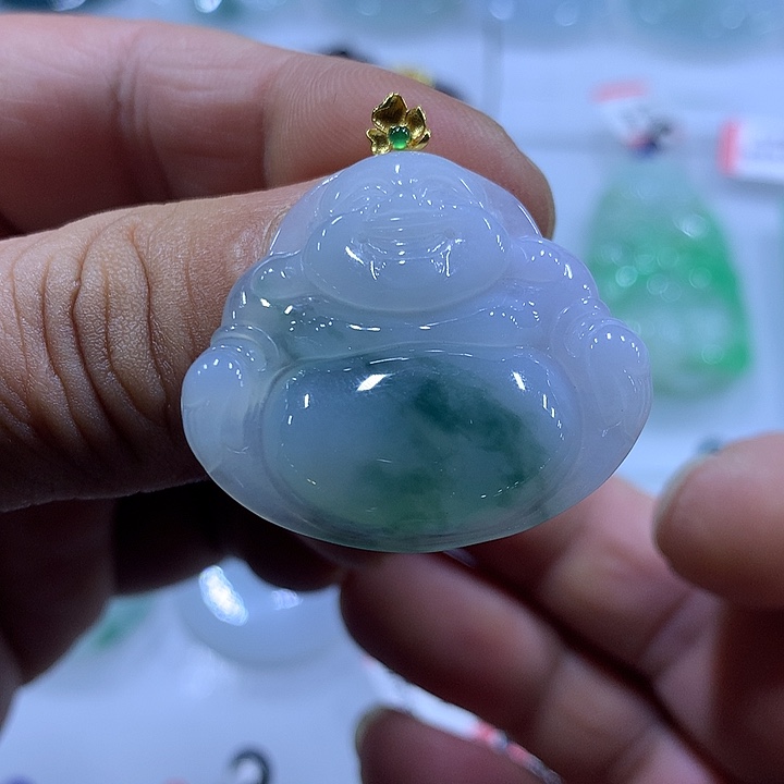 翡翠未镶嵌颈饰天然翡翠A货吊坠