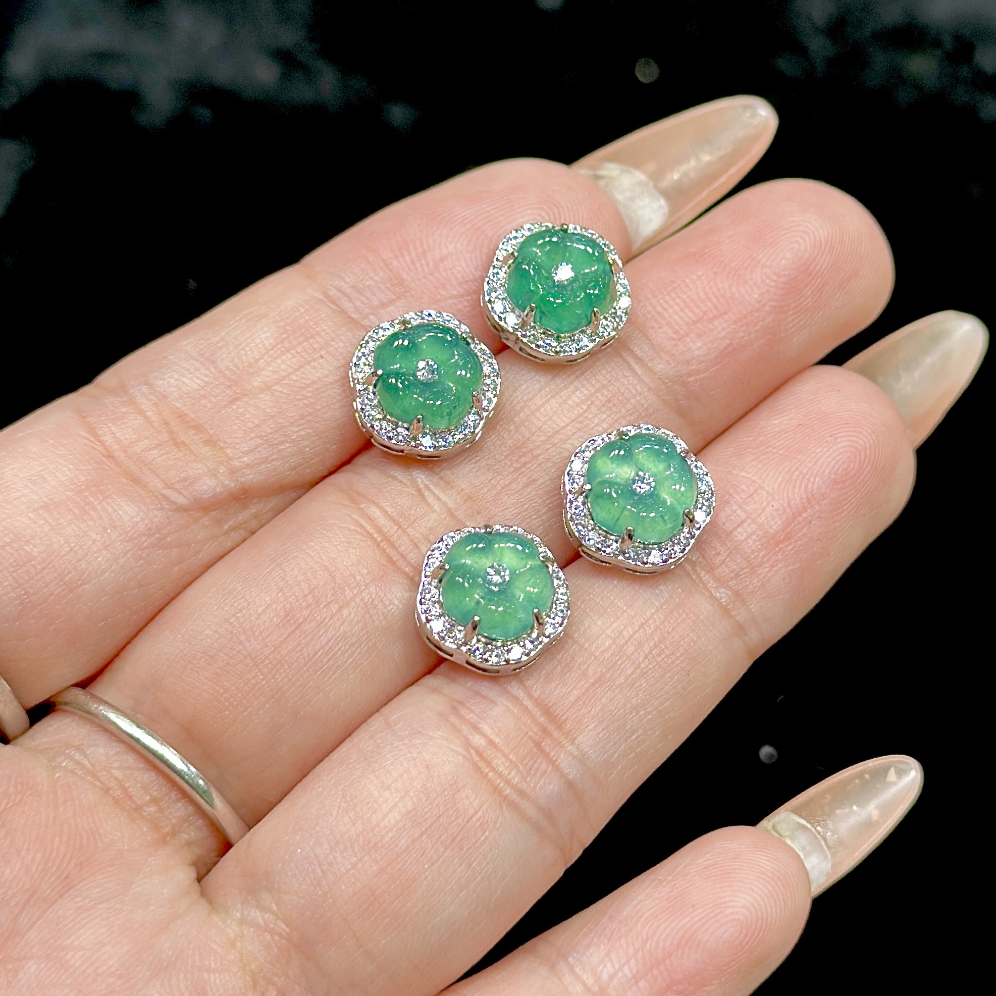 【CH】翡翠耳钉（多样性发其一）