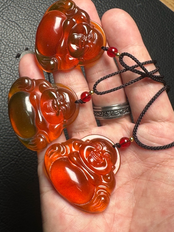 金珀茶珀弥勒佛笑佛多样性发其一