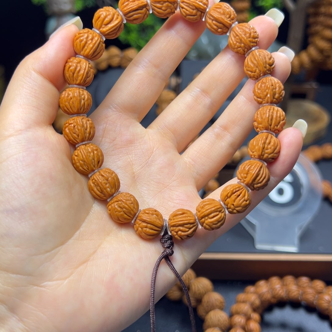 桃核手串火麒麟13手串