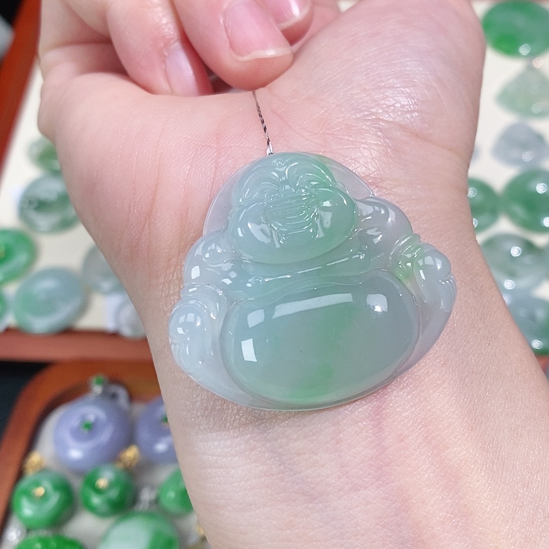 翡翠未镶嵌颈饰吊坠