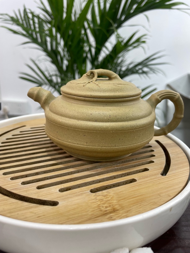 手工紫砂壶原矿段泥竹节古功夫茶具200cc