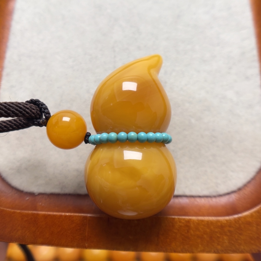 蜜蜡未镶嵌项链吊坠