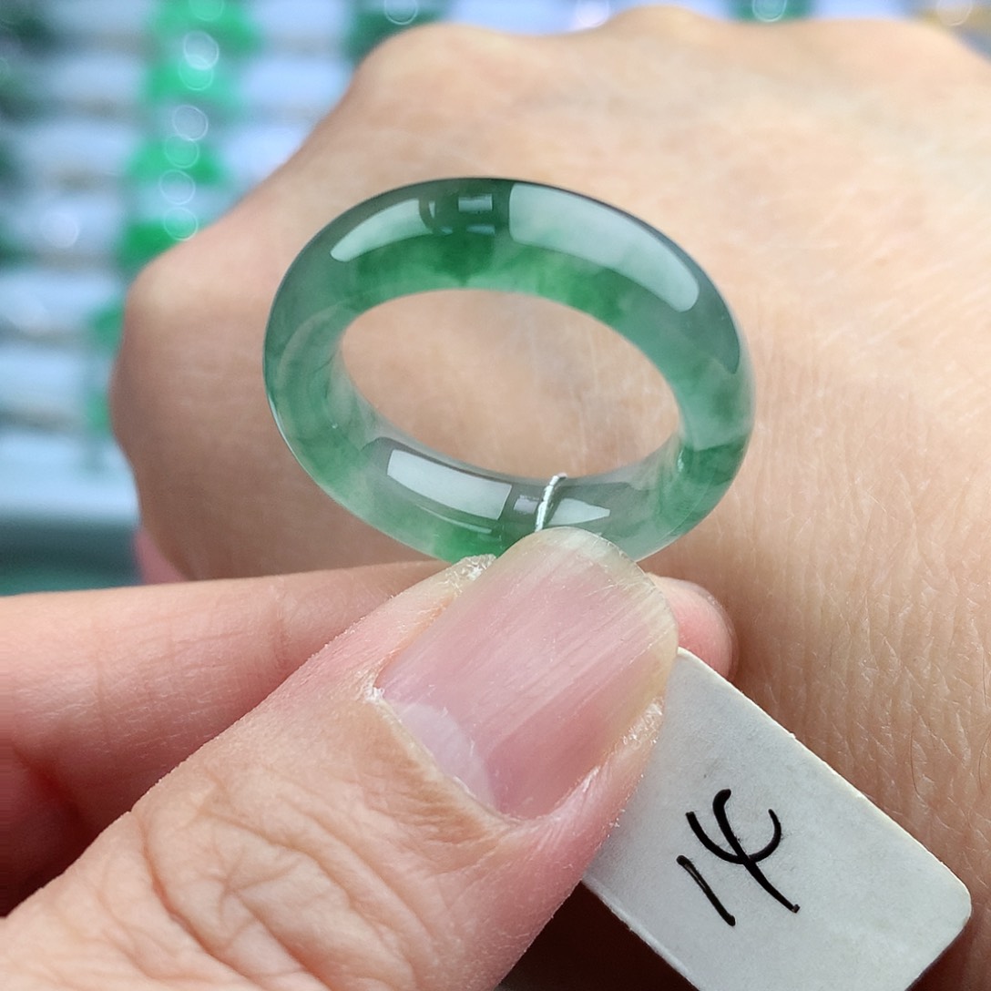 未镶嵌戒指翡翠14号