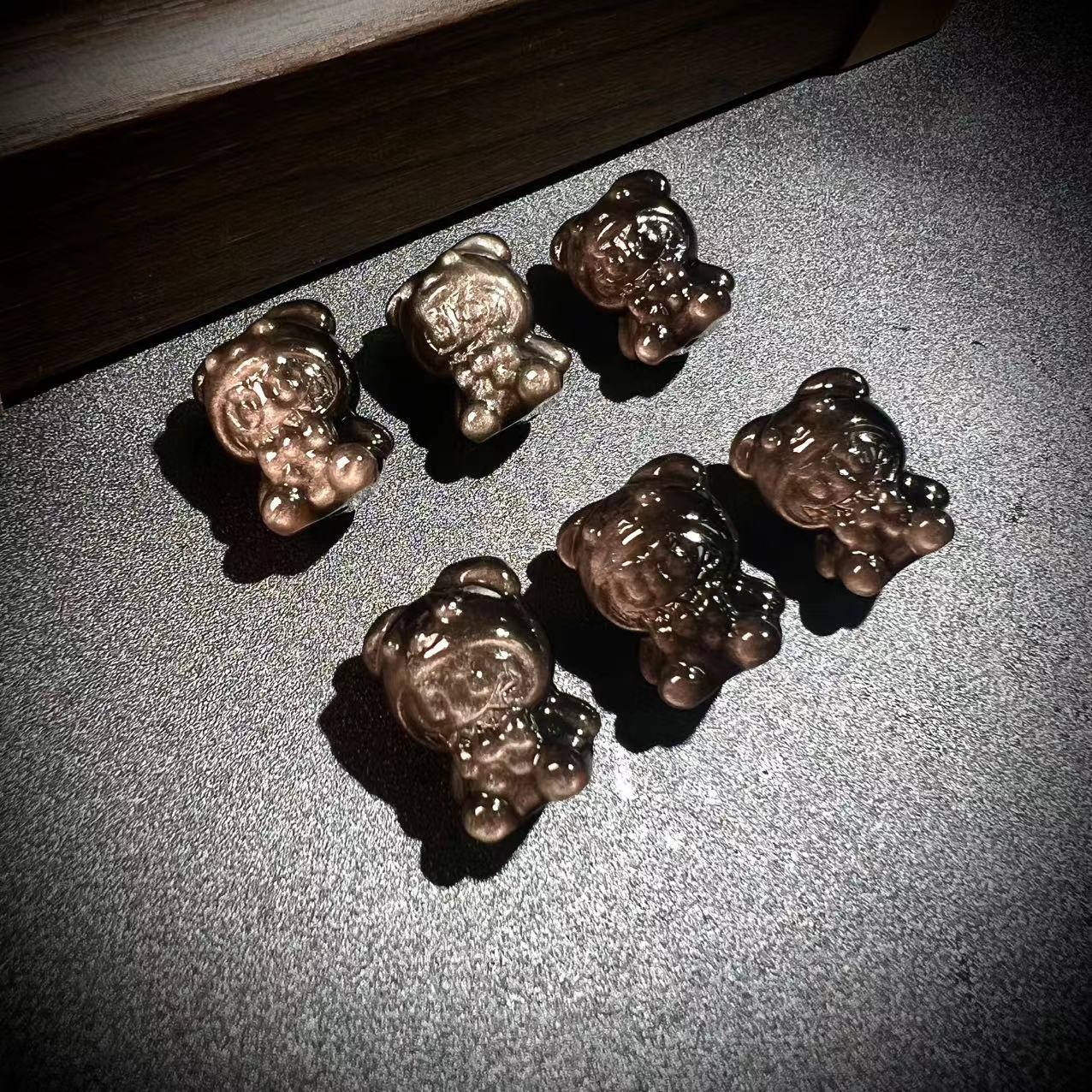 S4192【貝勒爺】银耀石/雕刻/布布/吊坠配件【多样性发其一】