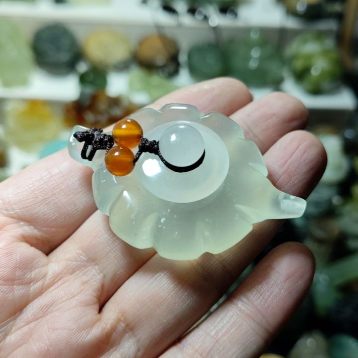 岫玉把把胡手把件未镶嵌