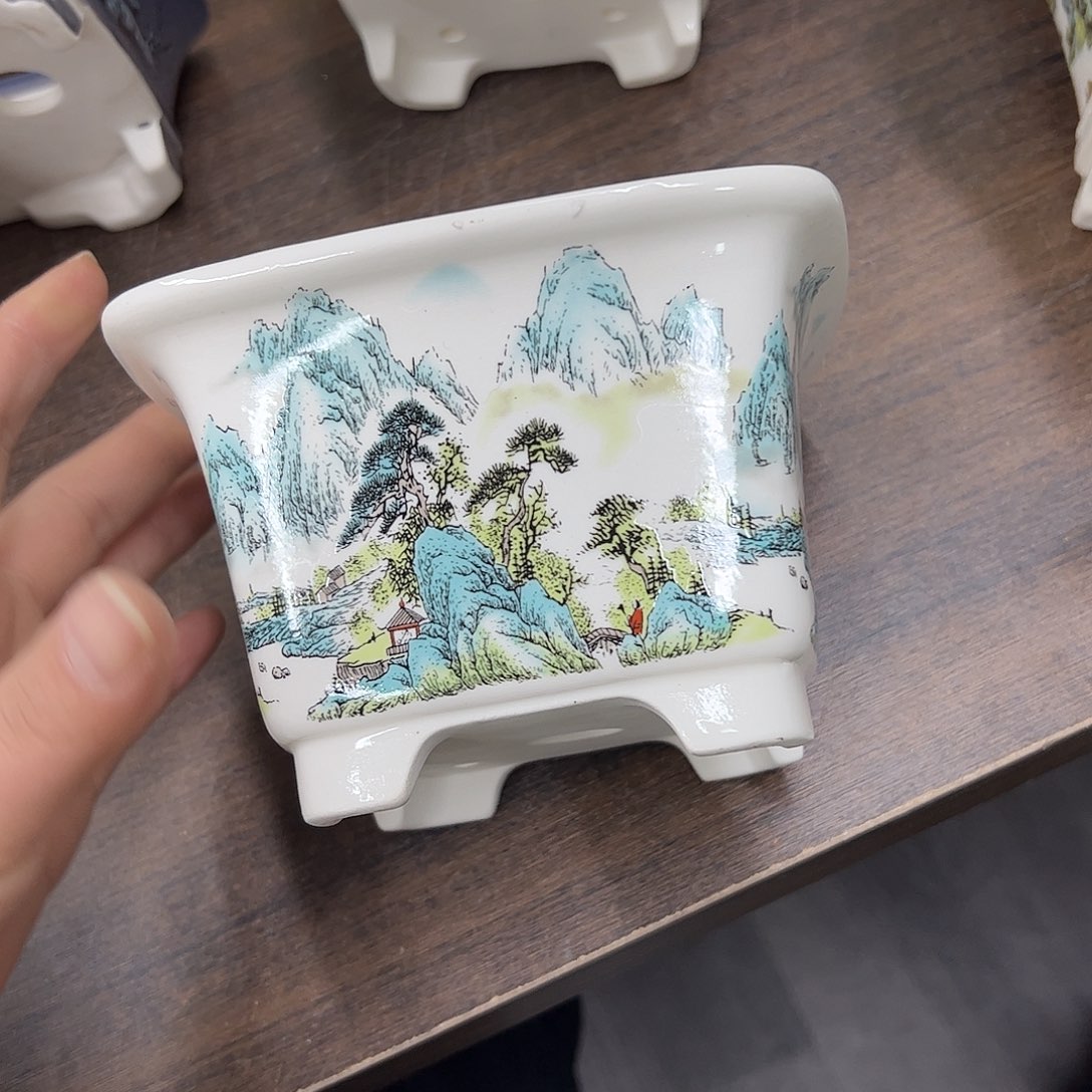 紫砂花盆394号瑕疵13/9cm