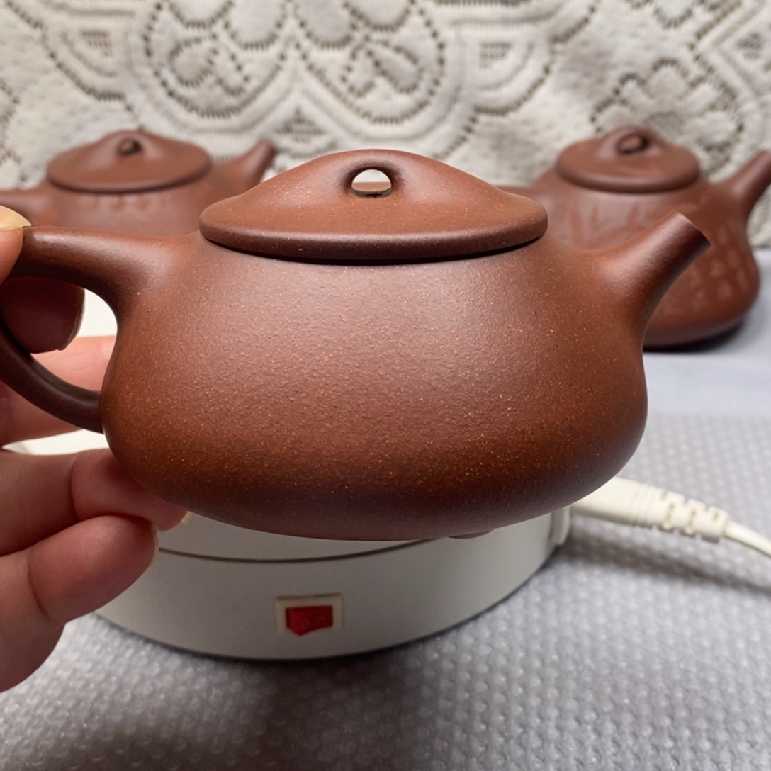 H***a紫砂茶壶黄龙山红粽泥