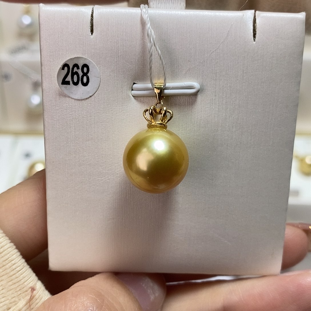 海水珍珠吊坠(不含链)18K金镶嵌