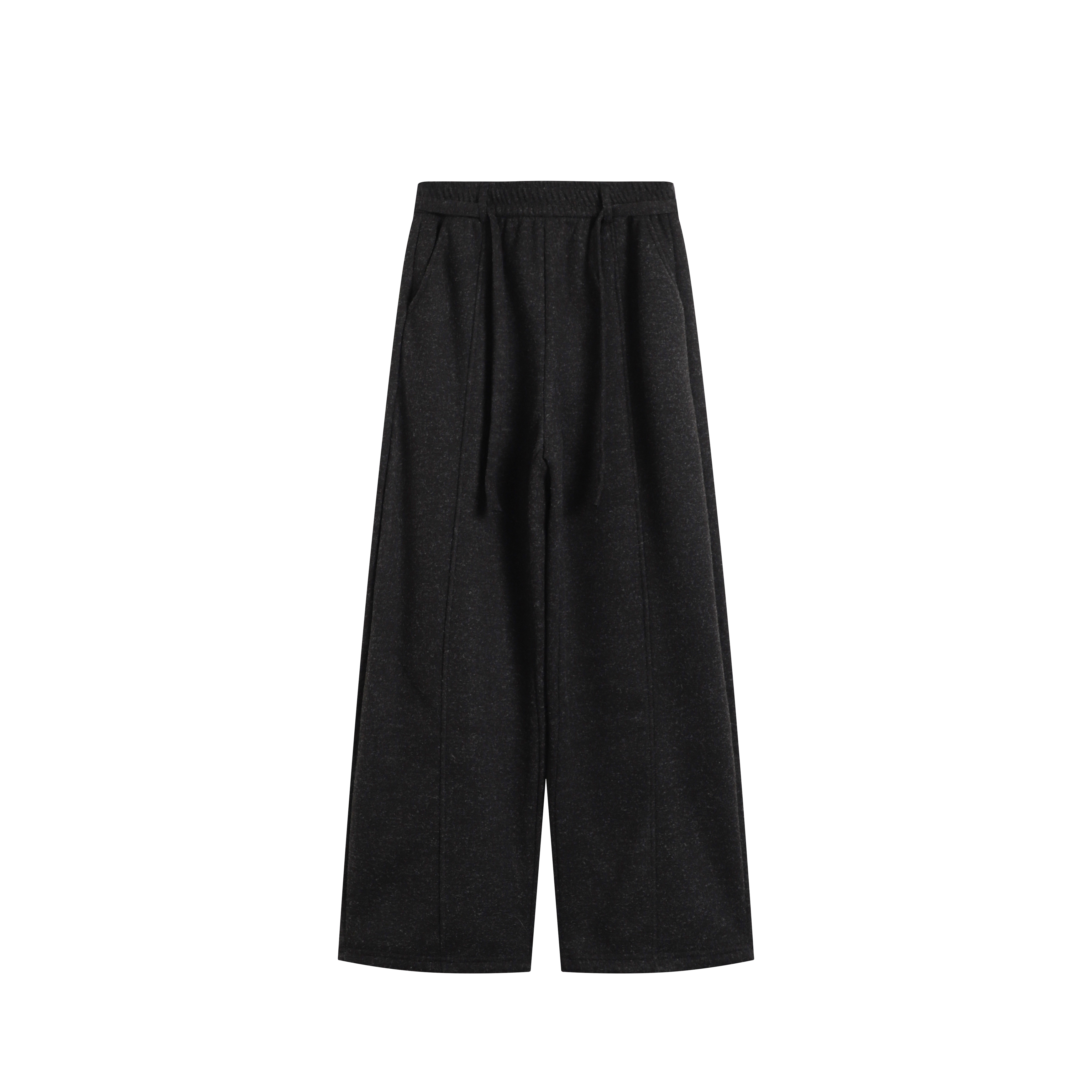 【一一】“复古港风”羊毛阔腿裤秋冬秋季休闲裤高腰25C-W70175