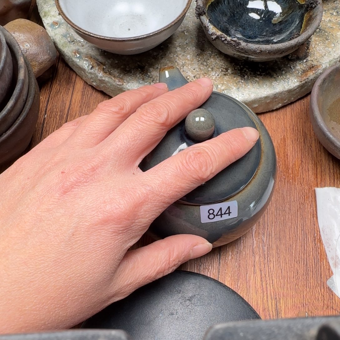 H***i柴烧建盏茶盏茶杯9个