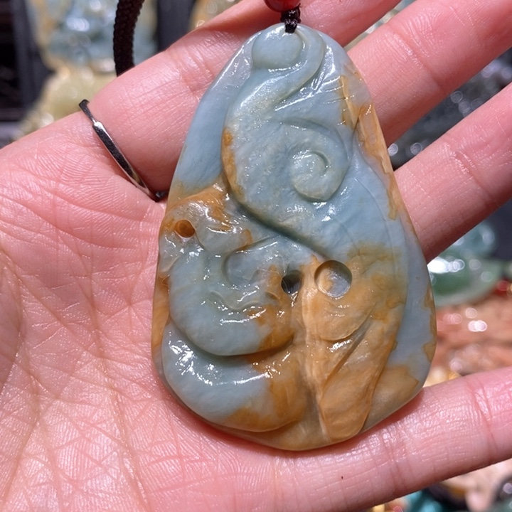 岫玉毛衣链未镶嵌