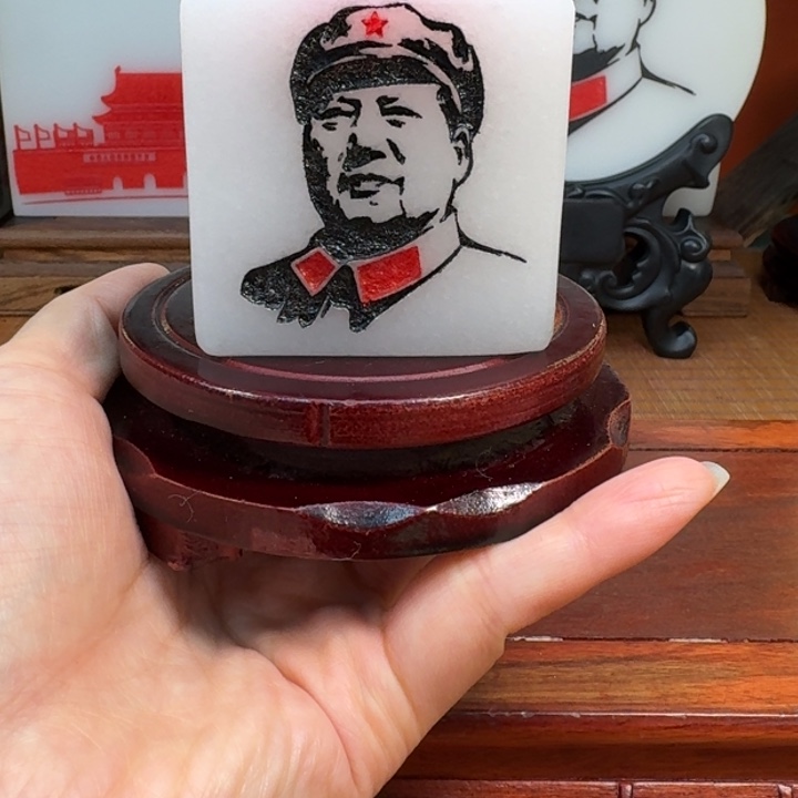 石材6✖️6✖️6带底座四面像