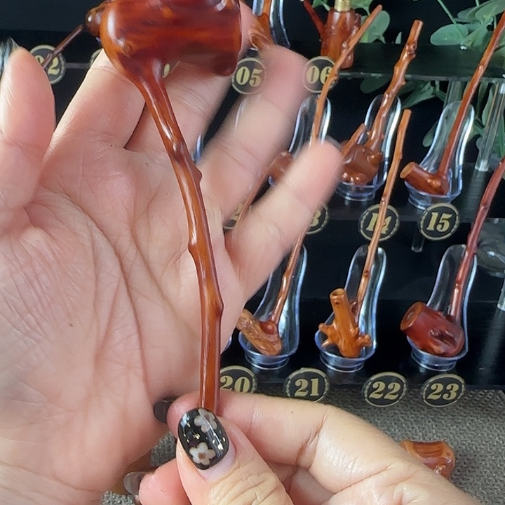 姜***坤香榧木贵州檬子木烟斗
