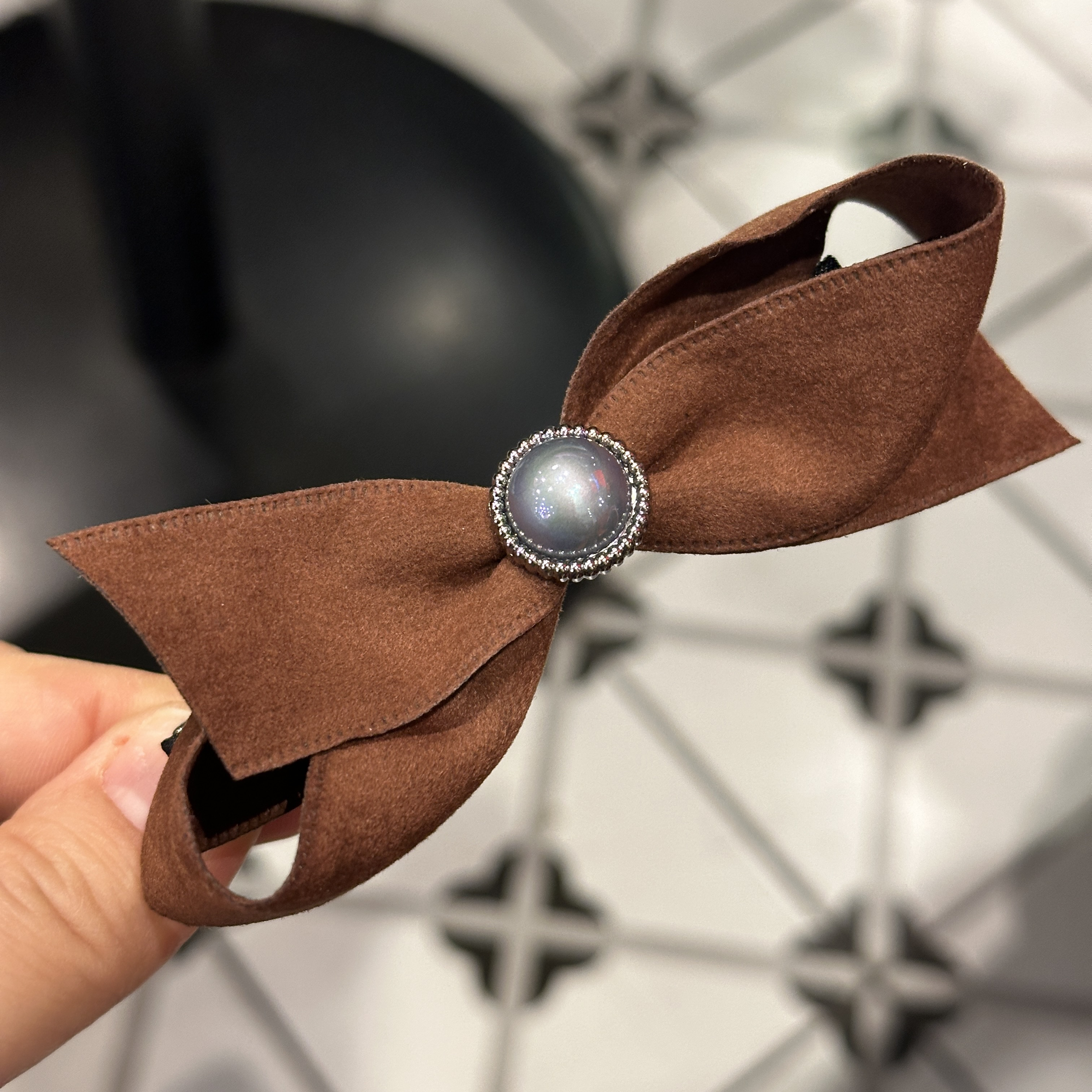 韩国以琳家精致蝴蝶结弹簧夹 气质百搭发饰压夹8CM