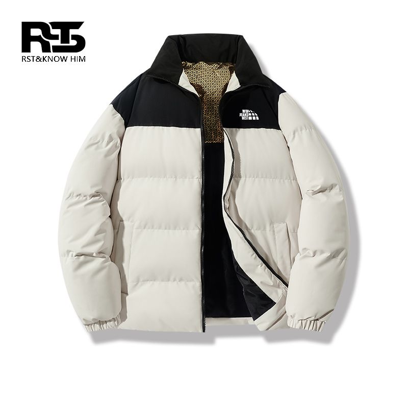 RST2025拼色新款棉服加厚保暖御寒宽松潮流时尚百搭休闲情侣棉衣