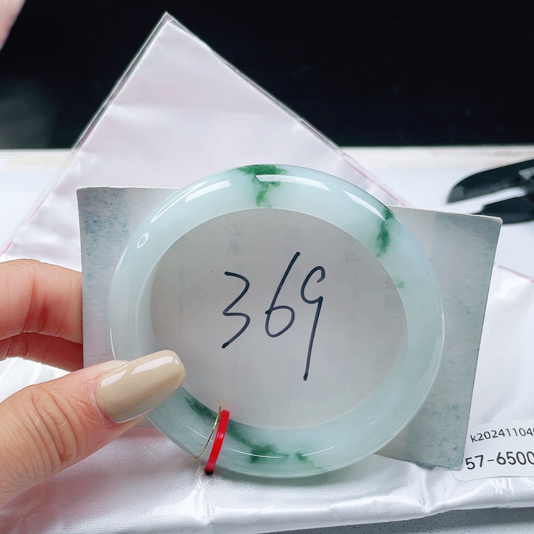 翡翠未镶嵌手镯57正圈