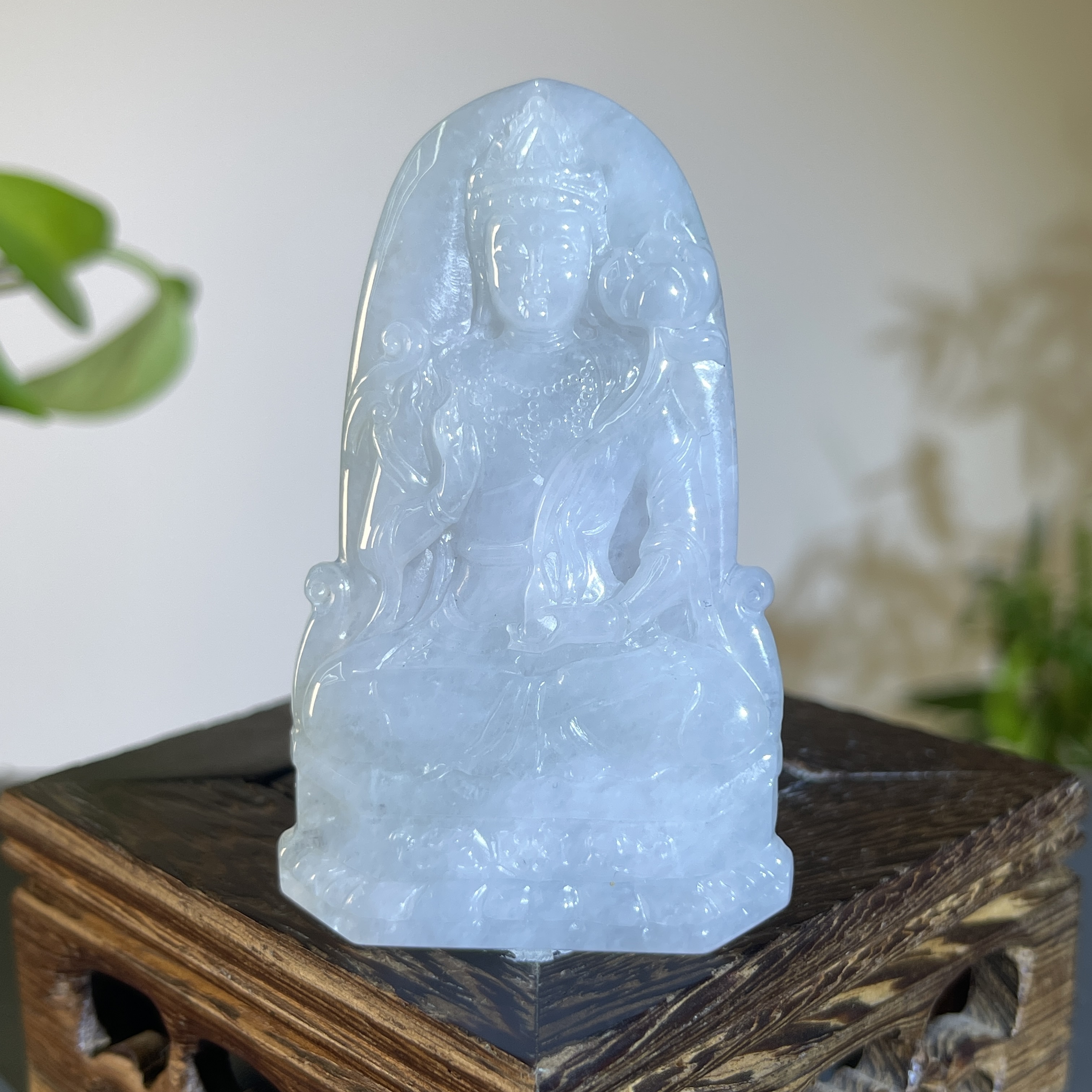 JTA17-57 天然缅甸翡翠A货 观音