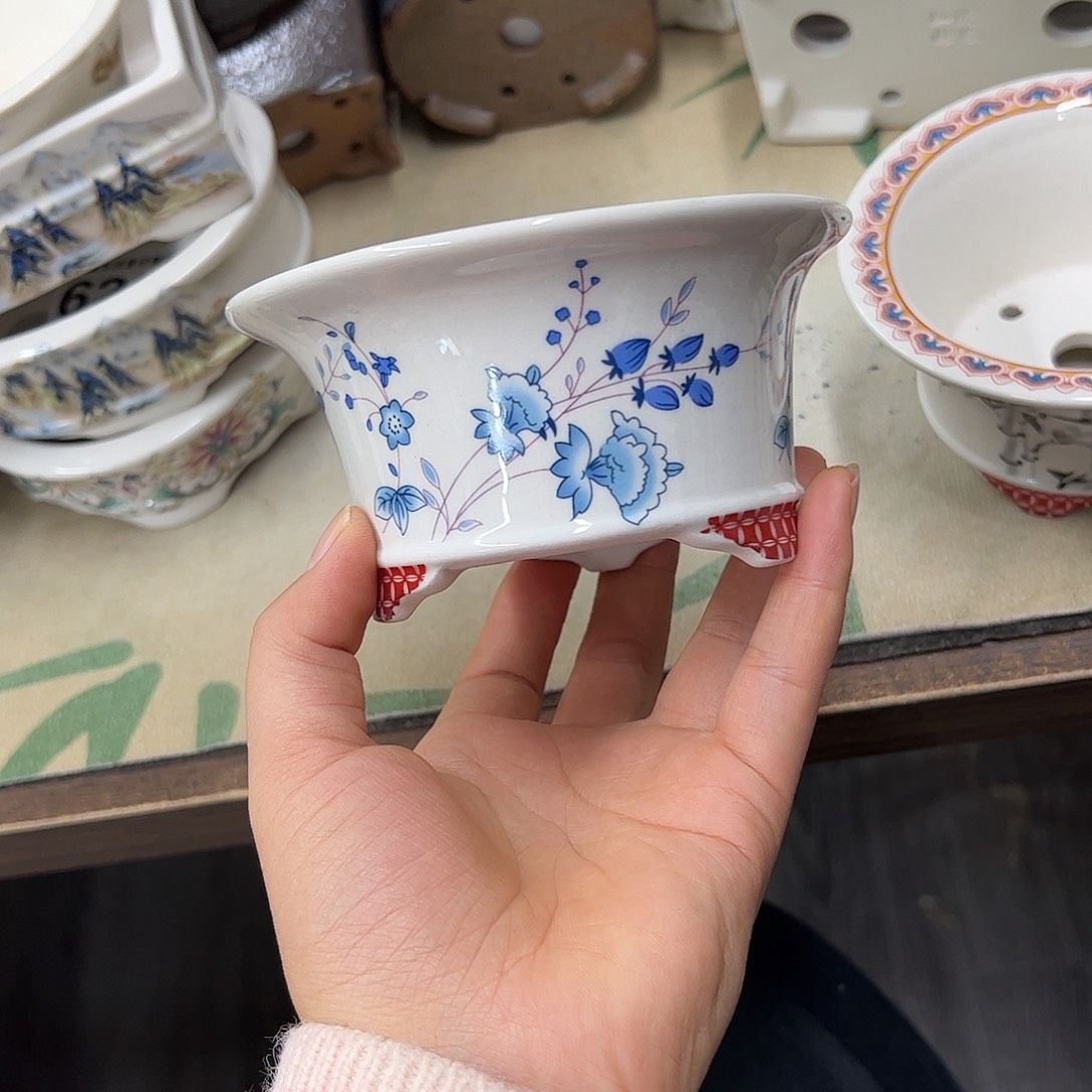 紫砂花盆620号瑕疵13/6.5cm