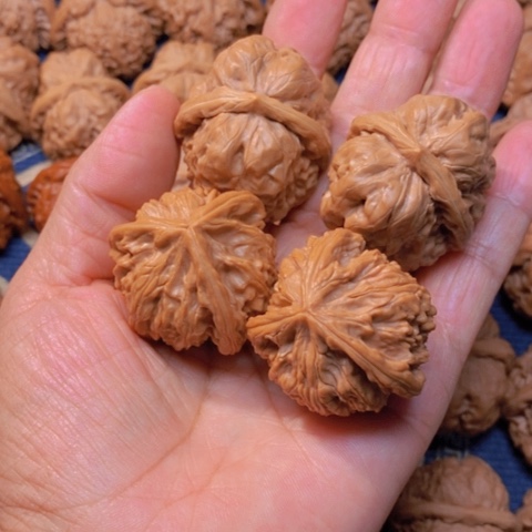 【闪购商品】吊坠文玩核桃0*1蛙蛙37三棱37