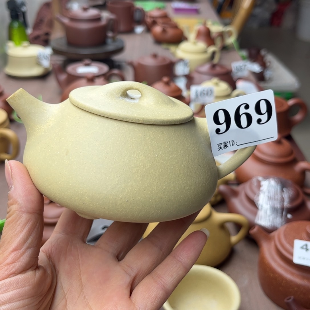 紫砂茶壶本绿半手工270cc