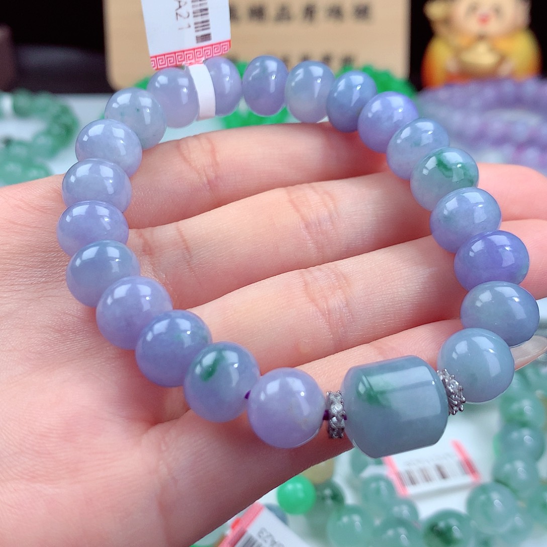 翡翠手链未镶嵌卡10.5